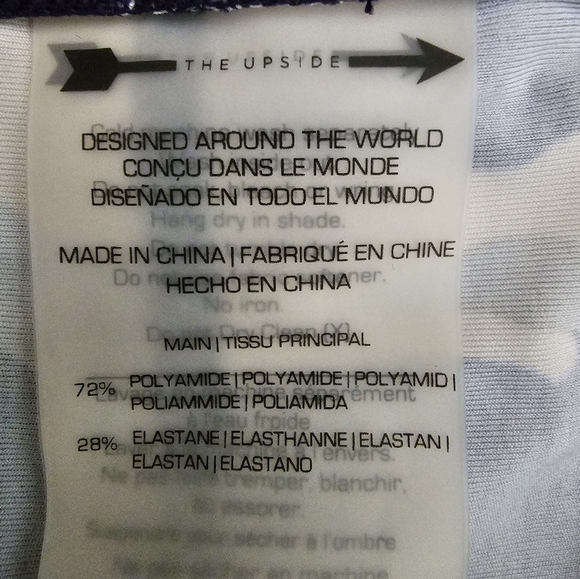 The Upside x Soul Soulcycle Camo Leggings Size 6 Blue Green Activewear Yoga Gym - Picture 7 of 8